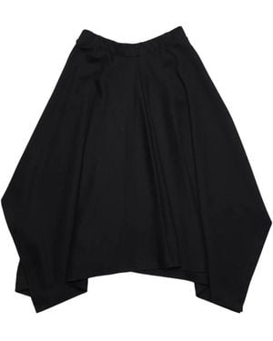 Niccolò Pasqualetti Draped Handkerchief-Hem Skirt - Black