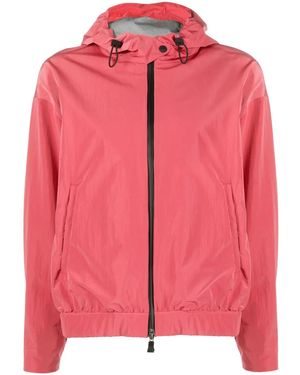 Herno Hooded Layered Shell Jacket - Pink