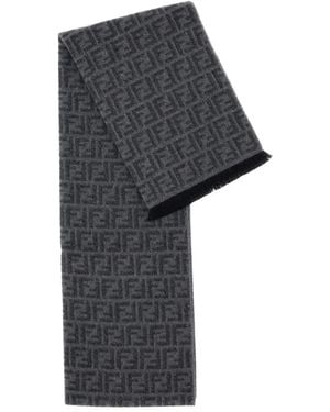 Fendi Logo Scarf - Black