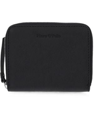 Marc O' Polo Medium Logo-Debossed Zip Wallet - Black