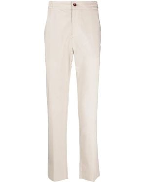 Etro Press-Crease Cotton Pants - White