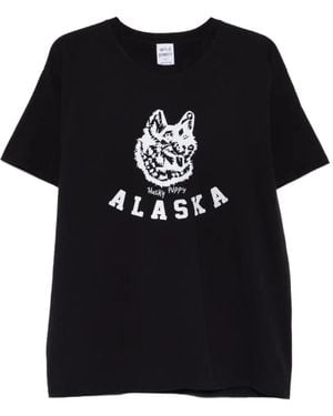 WILD DONKEY Logo-Print T-Shirt - Black