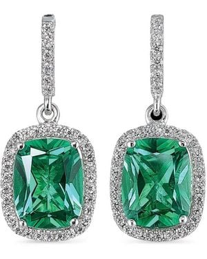 Anabela Chan 18Kt Comet Emerald Earrings - Green