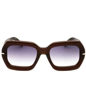 BOSS Oversized Geometric-Frame Sunglasses - Black
