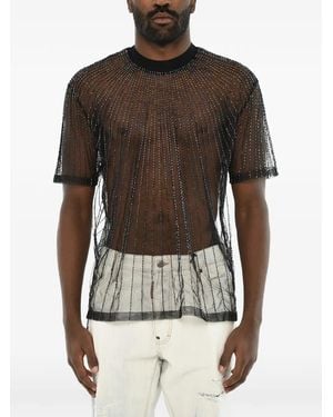 DSquared² Camiseta Con Detalle De Lentejuelas - Negro