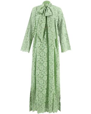 Gucci Jurk Met Kant - Groen