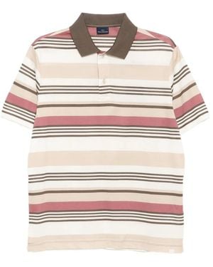 Paul & Shark Gestreiftes Poloshirt - Grau