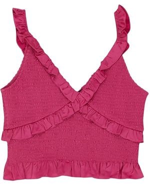 CALLIPYGIAN Smocked Top - Pink