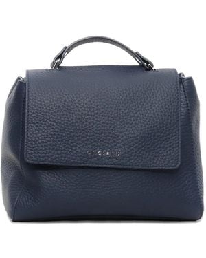 Orciani Sac Porté Épaule À Rabat - Bleu