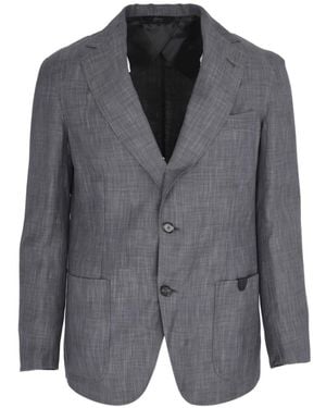 Brioni Leggera Single-Breasted Jacket - Grey