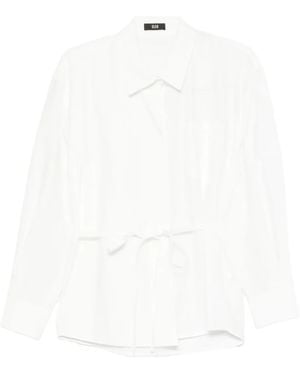 ELEH Tie-Waist Shirt - White