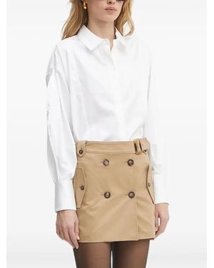 Guess Balloon-Sleeve Shirt - White