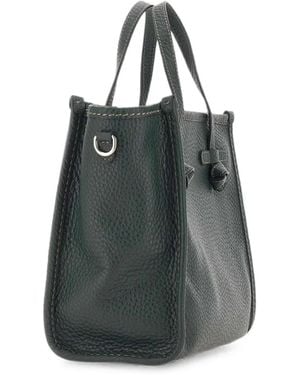 MARCELLA CLUB 32 Miss Marcella Grained Leather Tote Bag - Black