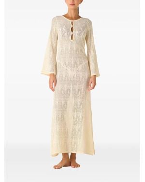 Palmacea Long-Sleeve Maxi Dress - Natural