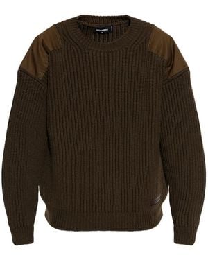 DSquared² リブニット セーター - ブラウン