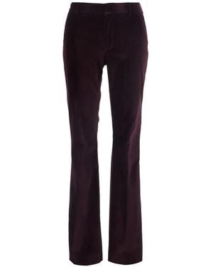 PT Torino Corduroy Flared Trousers - Blue
