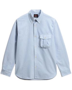 Woolrich Striped Long-Sleeve Shirt - Blue