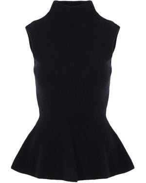 Rohe High-neck top - Negro