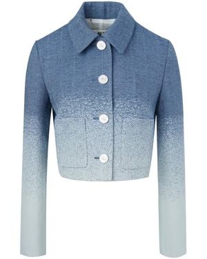 Ports 1961 Veste Ample Crop - Bleu