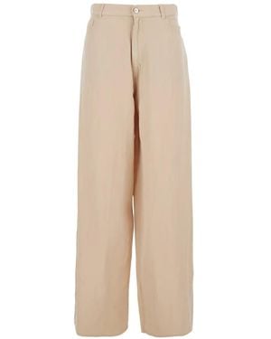 Jucca Palazzohose mit Gürtelschlaufe - Natur