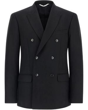 Cellar Door Nat Double-Breasted Blazer - Black