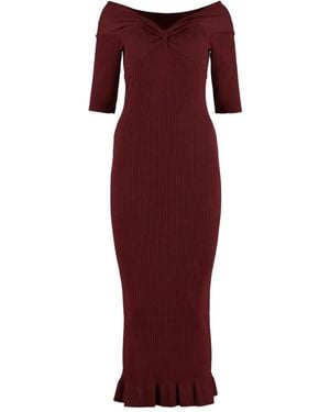 Philosophy Di Lorenzo Serafini Vestido de día con volantes - Rojo