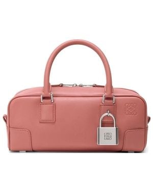 Loewe Amazona 23 Padlock-Detail Tote Bag - Pink
