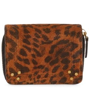 Jérôme Dreyfuss André Animal-Print Wallet - Brown