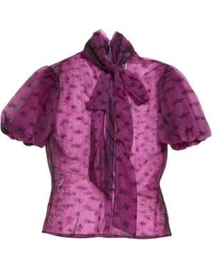 Acne Studios Top Con Stampa - Viola