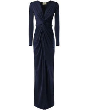 The Archivia Robe Amber Longue - Bleu