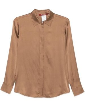 Max Mara Silk Shirt - Brown