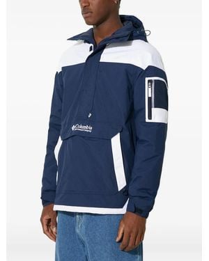 Columbia Half-Zip Colour-Block Hoodie - Blue