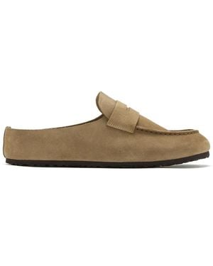 Forsa Eddie Suede Slip-On Loafers - Natural
