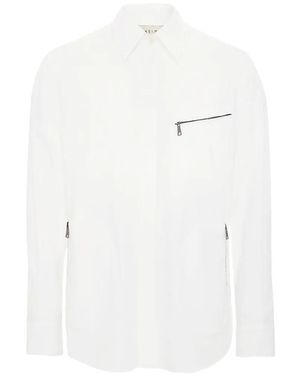 Qasimi Camicia Con Tasca E Zip - Bianco
