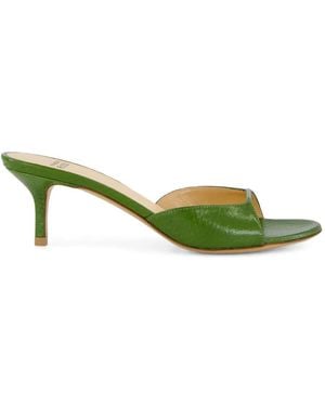 Francesco Russo Sandalen Aus Leder - Grün