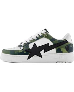 A Bathing Ape Star-Appliqué Trainers - Green
