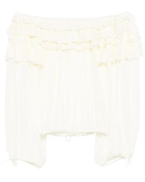 Cynthia Rowley Ruffled Blouse - White