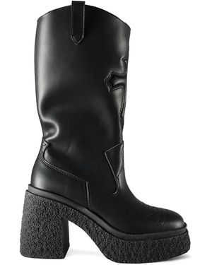 Altercore Bottines Monroe À Plateforme - Black