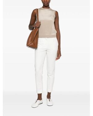 Max Mara Crew-Neck Vest - White