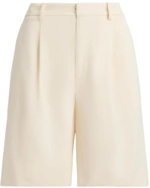 Ralph Lauren Minetta Pleated Shorts - Natural