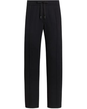 Dolce & Gabbana Pantalon De Jogging En Jersey À Motif Géométrique - Black