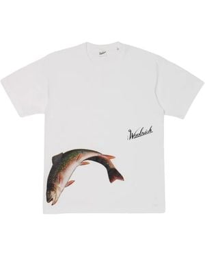 Woolrich T-Shirt À Imprimé Graphique - White