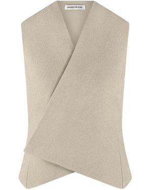 Manière De Voir Veston Laurence À Design Portefeuille Crème - Natural