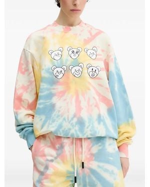 INBETWEENERS Sweater Met Tie-Dye Print - Wit