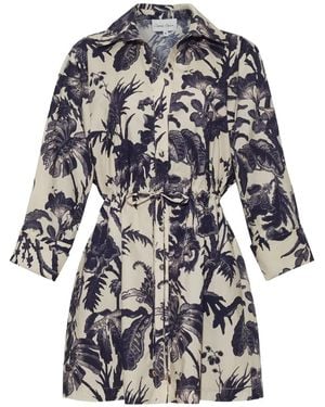 Cara Cara Henry Floral Mini Dress - White