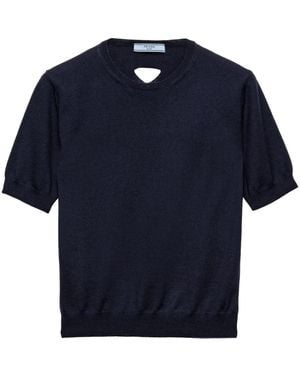 Prada Wool T-Shirt - Blue