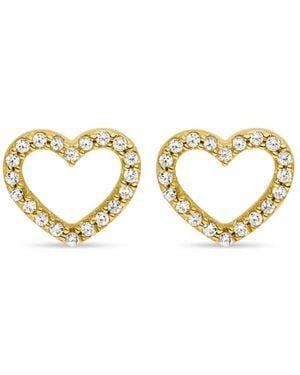 VEYNOU Orecchini A Bottone Heart - Metallizzato