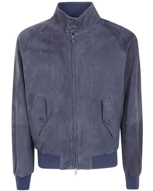 Baracuta G9 Harrington Wildlederjacke - Blau