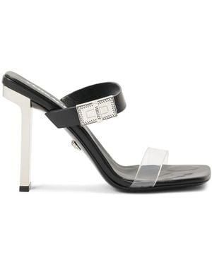 Versace Calf Leather Sandals - White