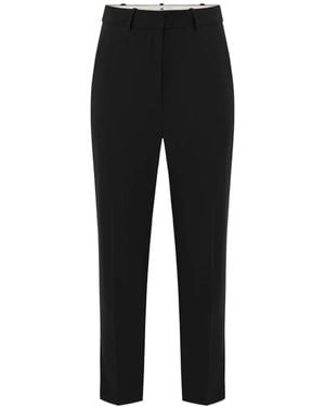 Elisabetta Franchi Lightweight Crêpe-Fabric Pants - Black
